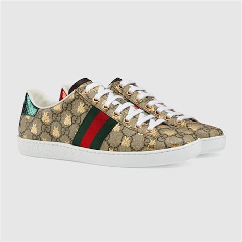 gucci supreme bee shoes|gucci shoes bee price.